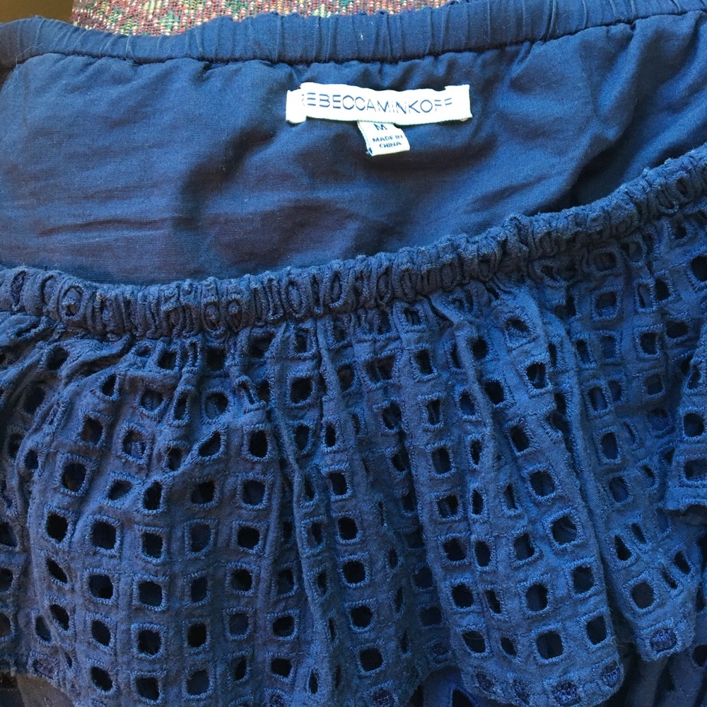 Rebecca Minkoff Celestine Eyelet Ruffle Top - Picture 7 of 8
